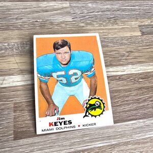 Dolphins Topps Football Card 1969 Jim Keyes No 253